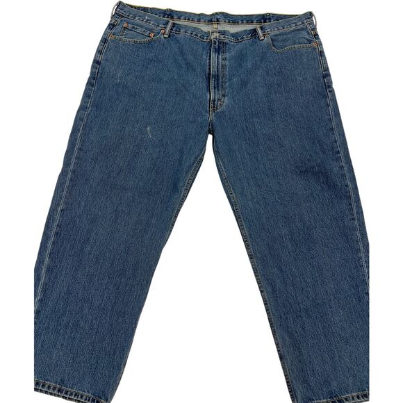Levi Men's 550 Jeans Size 52" x 30" Relaxed Fit Big & Tall Cotton Light Blue - Picture 1 of 9